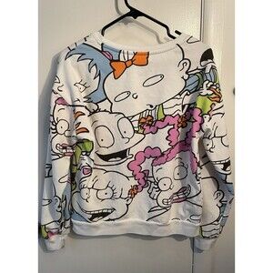 Nickelodeon Sweatshirt Unisex Size L White Rugrats Comics